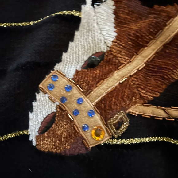 Horsey Christmas cardigan - Picture 3 of 7